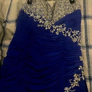 Anna rose size 22 royal blue graduation dress